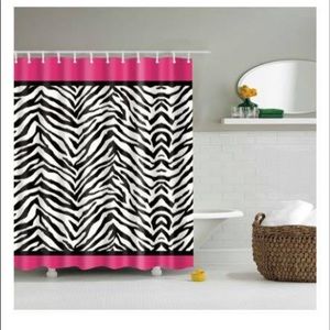 Zebra shower curtain
